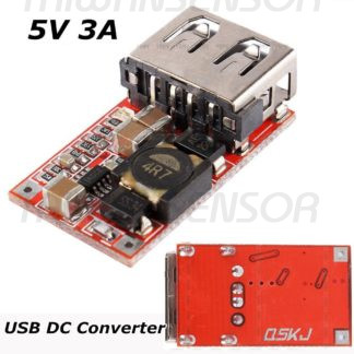高效率 USB 輸出 DC-DC 降壓模組 6-24V 轉5V3A